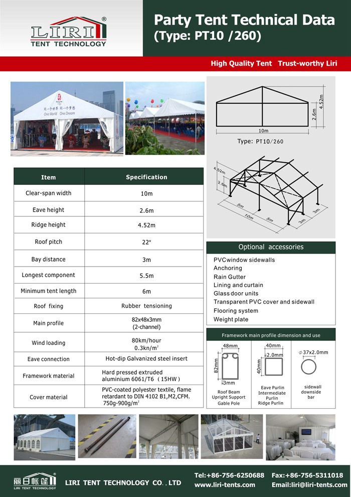 12m x 6m marquee outdoor wedding party tent